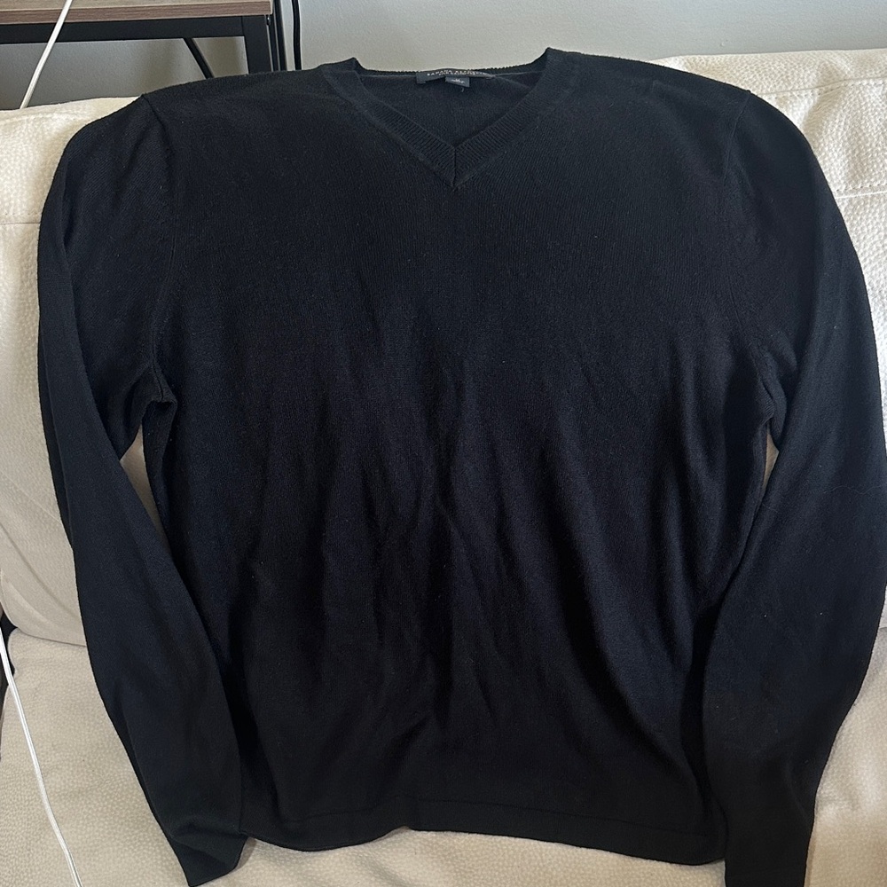 Banana Republic Black V-Neck Sweater